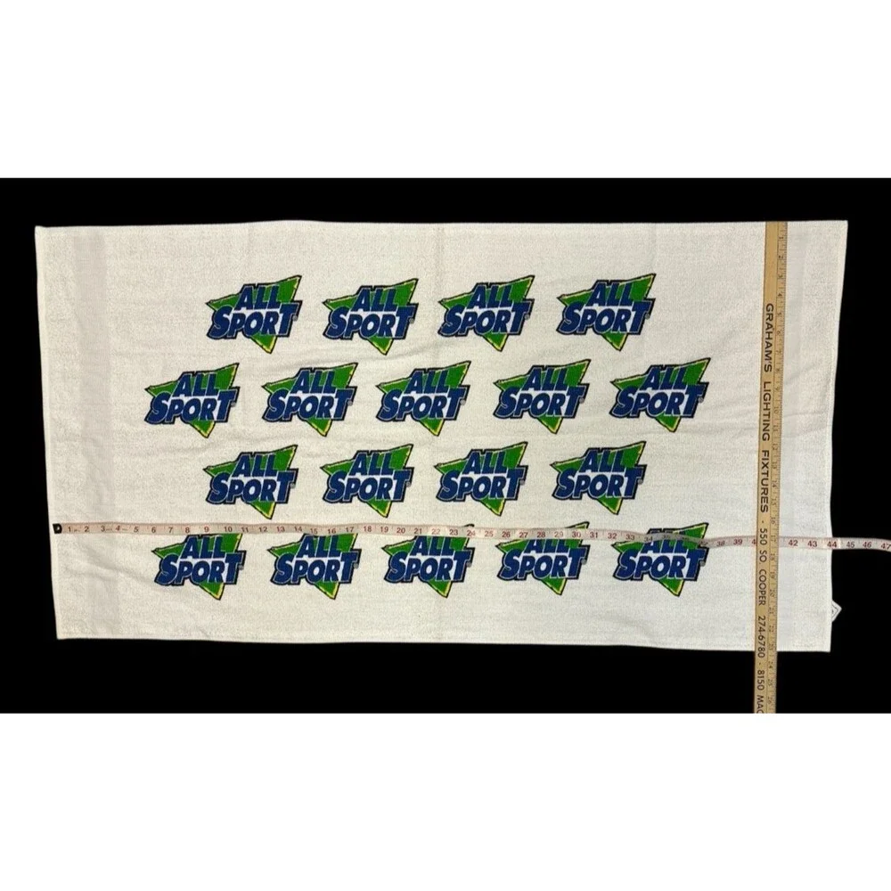 Vintage ALL SPORT Gym Sports Bench Rally Towel 23.25 x 44